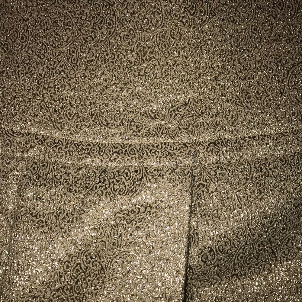 NWOT Vivienne Tam Gold Metallic Skirt - Picture 5 of 6